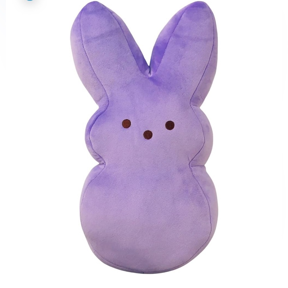 Peeps Jumbo Purple Marshmallow Plush Bunny NWOT